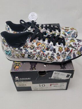 ONITSUKA TIGER Tokidoki Womens Shoes Sz 10 Serrano All Over White D56BK Sneakers